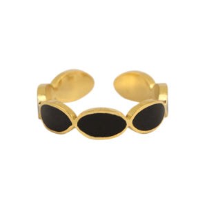 RING BLACK OVAL