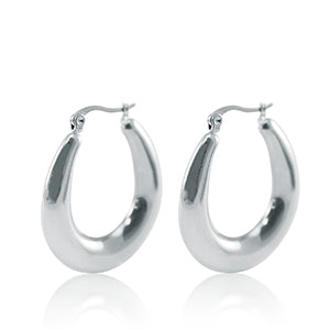 OORBELLEN BIG OVAL HOOPS