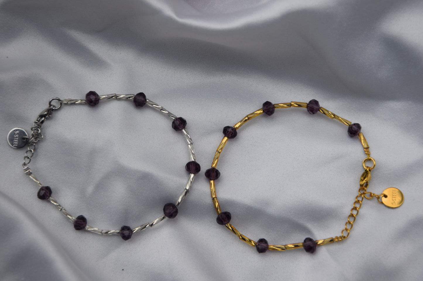 ARMBAND PURPLE BEADS