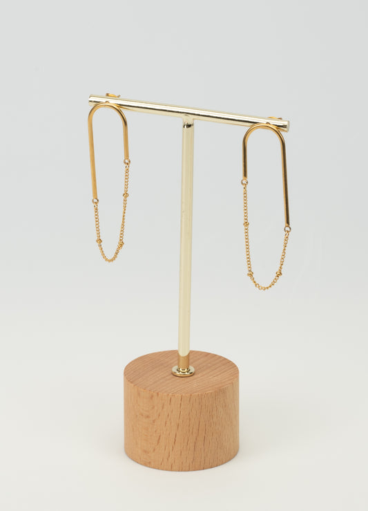 OORBELLEN OVAL GOLD