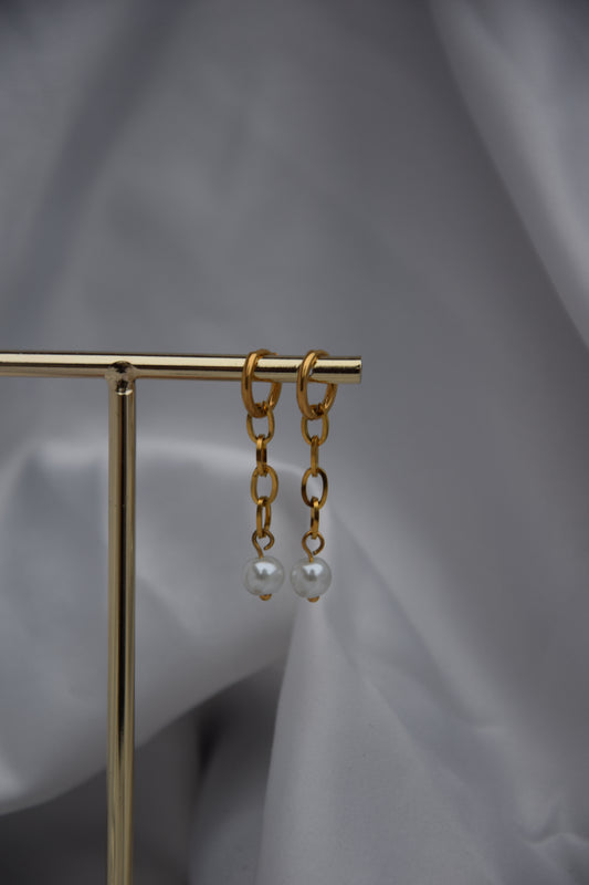 OORBELLEN CHAIN PEARL