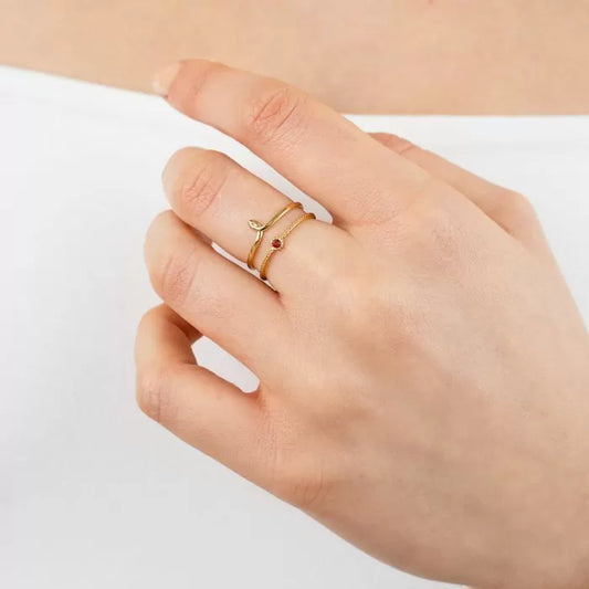 RING SPARKLING RED